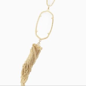 Kendra Scott Gold and Clear Rayne Necklace